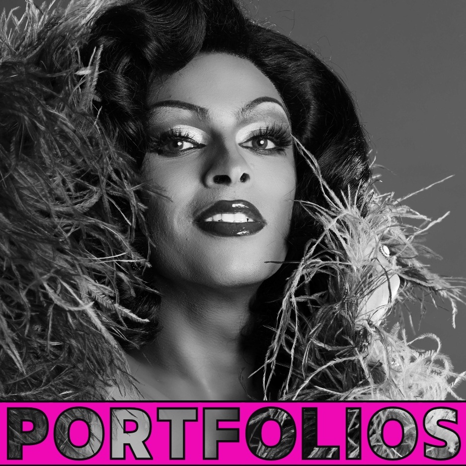 Portfolios - Creative portrait close-up of a drag performer